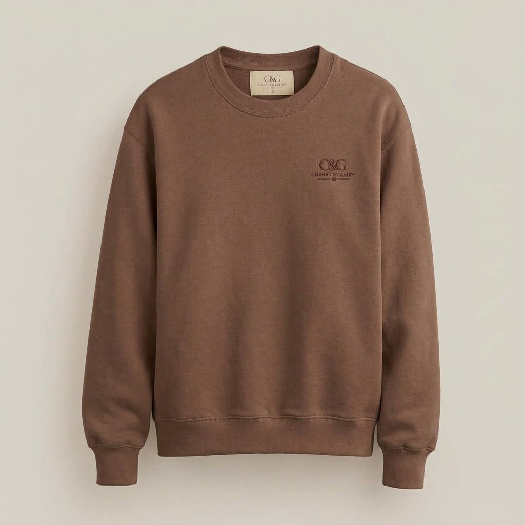Brown Crew Neck Sweater