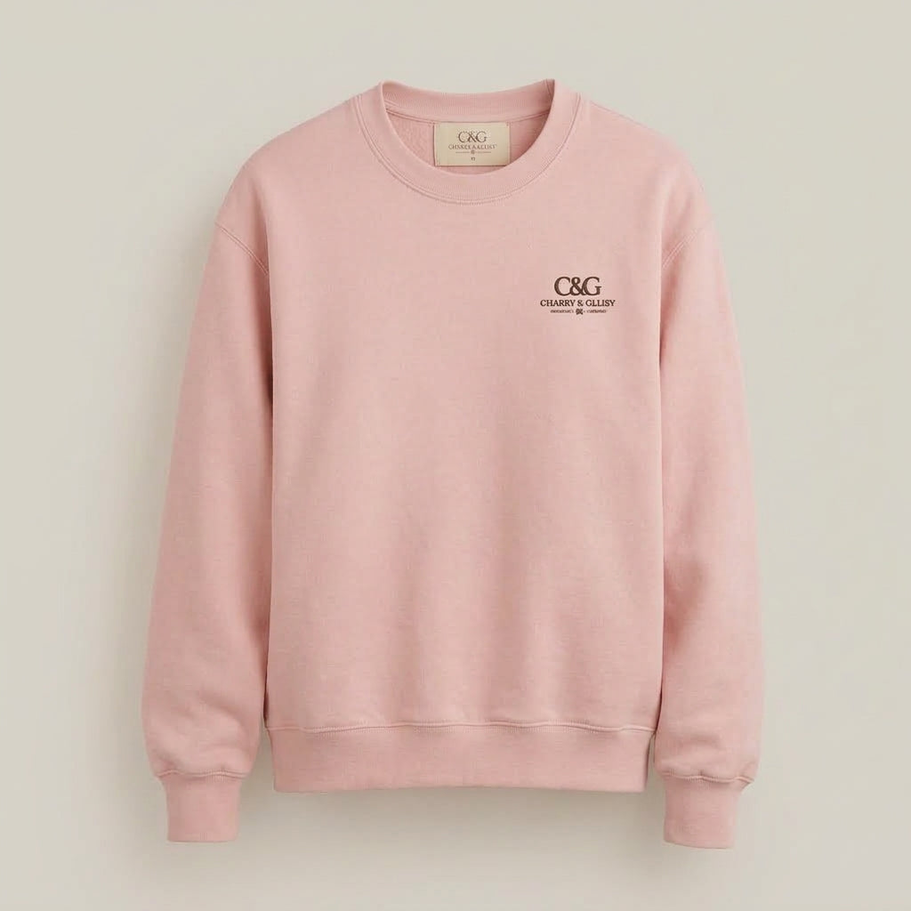 Pink Crew Neck Sweater